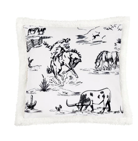 Ranch Life Fleece Pillow