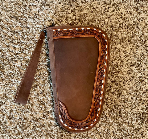 Leather Trimmed 11” Pistol Case