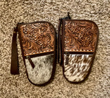 Leather & Cowhide 11” Pistol Case