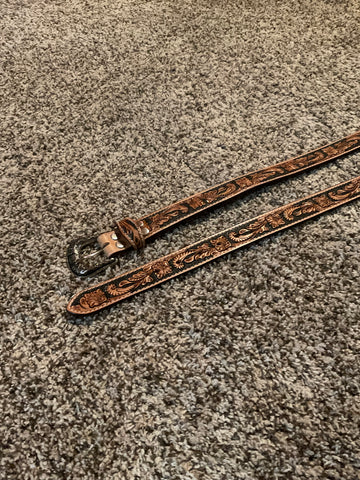 Floral Inlay Belts