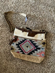 Light Canvas and Cowhide Purse