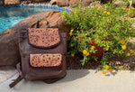 Distressed Tooled Leather Backpack