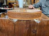 Adult Basketweave Stamped Belt