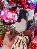 Margie Hair on Hide Booties