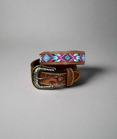 Pink And Turquoise Diamonds Belts