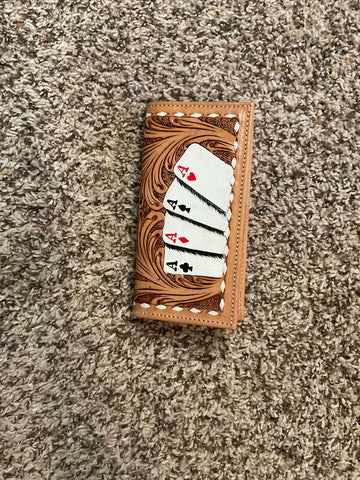 Playing Cards Checkbook Cover