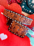Turquoise Accent BuckStitch Belt