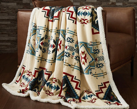 Spirit Valley Campfire Sherpa Throw