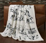 Ranch Life Western Sherpa Throw