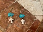 Turquoise Spirit Bear Earrings